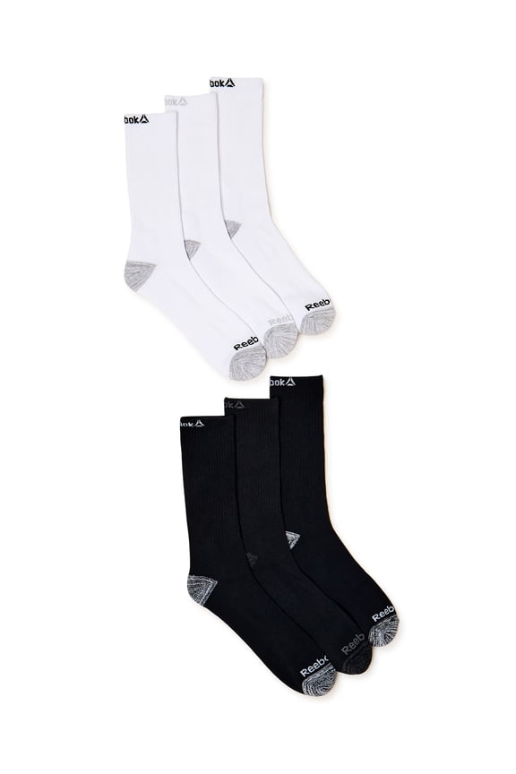 Men's Pro Series Crew Socks, 6-Pack, Sizes 6-12