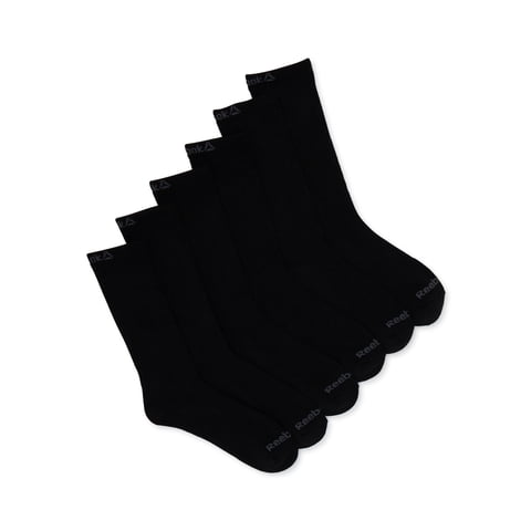 Reebok Men's Socks, Pro Series Crew Socks, 6-Pack