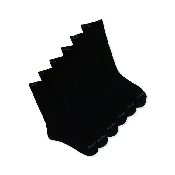 Reebok Men's Socks, Pro Series Crew Socks, Stocking Stuffers, 6-Pack