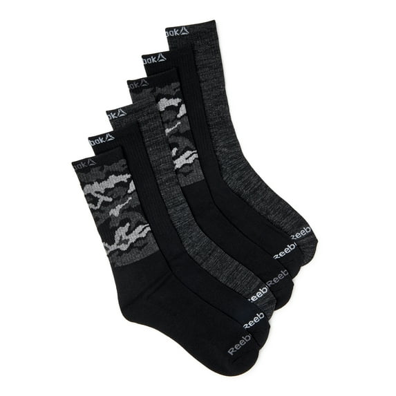 Reebok Men's Pro Series Crew Socks, 6-Pack