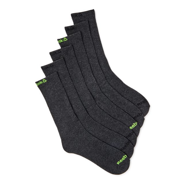 Reebok Men's Pro Series Crew Socks, 6Pack