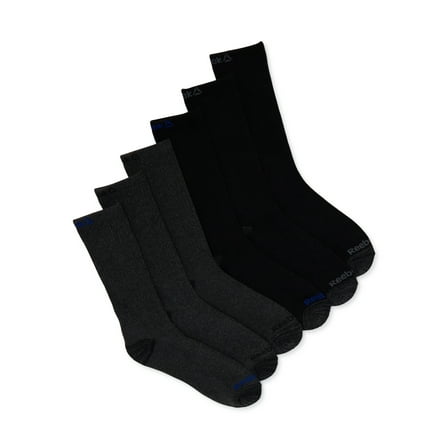 Reebok Men's Socks, Pro Series Crew Socks, 6-Pack