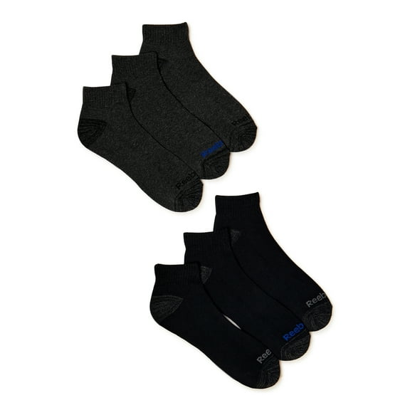 Reebok Men's Socks, Pro Series Cushion Ankle Socks, 6-Pack