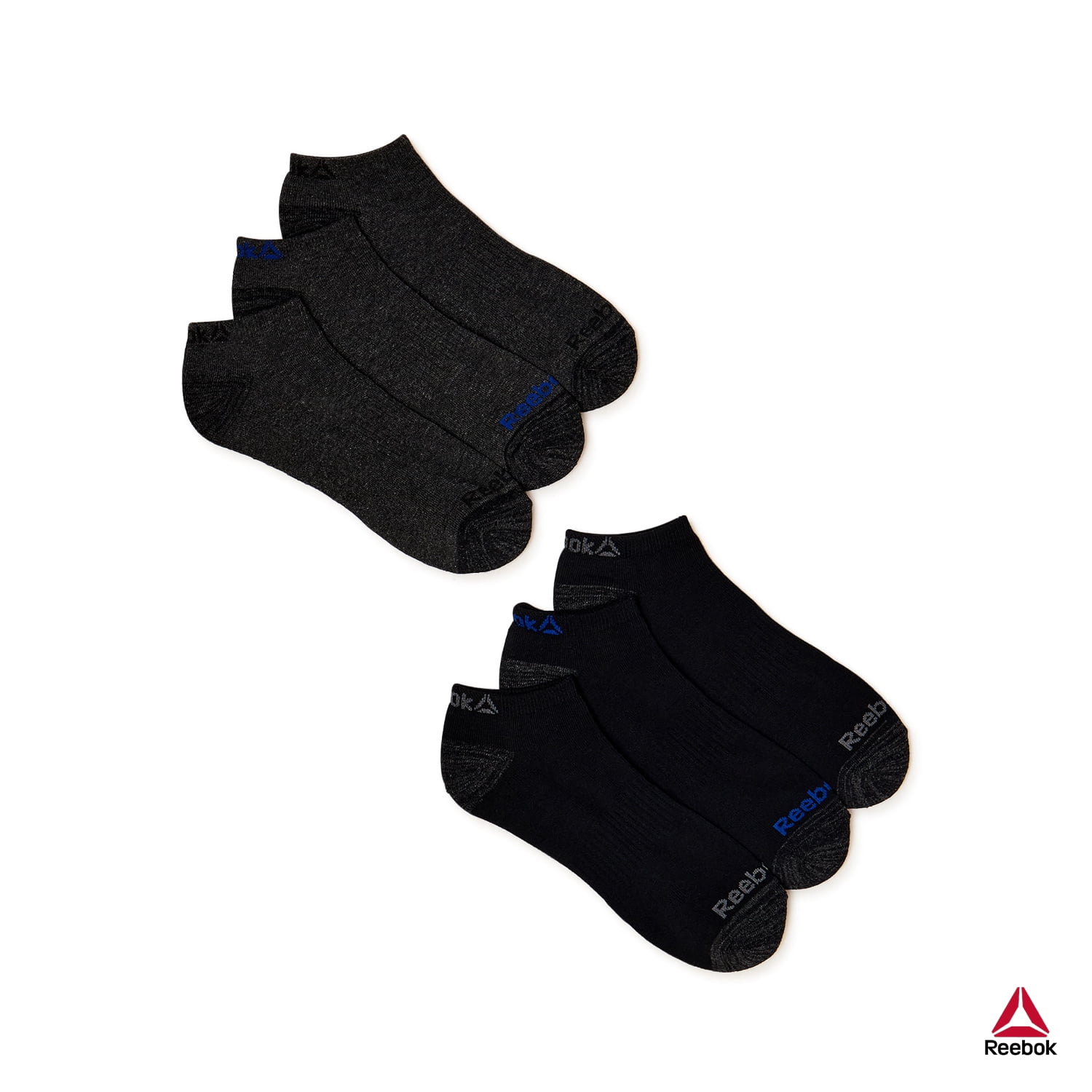 Reebok Men's Pro Series Cushion No Show Socks, 6Pack