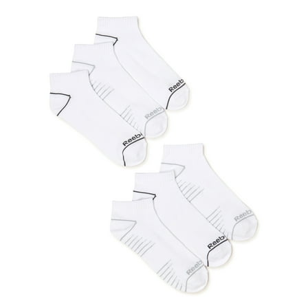 Reebok Men's Socks, Pro Series Lightweight Ankle Socks, 6-Pack