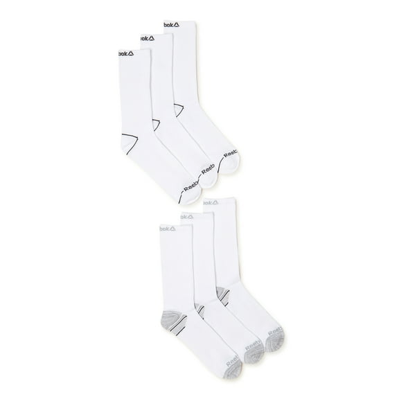 Reebok Men's Socks, Pro Series Lightweight Crew Socks, 6-Pack