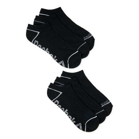 Reebok Men's Pro Series No Show Socks, 6-Pack