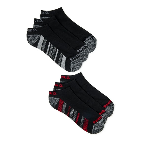 Reebok Men's Pro Series No Show Socks, 6-Pack