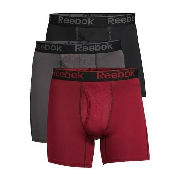 Reebok Men's Underwear Pro Series Performance Boxer Brief, 3 Pack