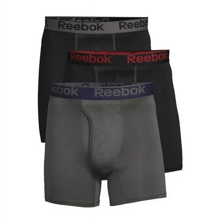 Reebok men's Pro Series Long Leg Boxer Briefs - 3-Pack - Walmart.com