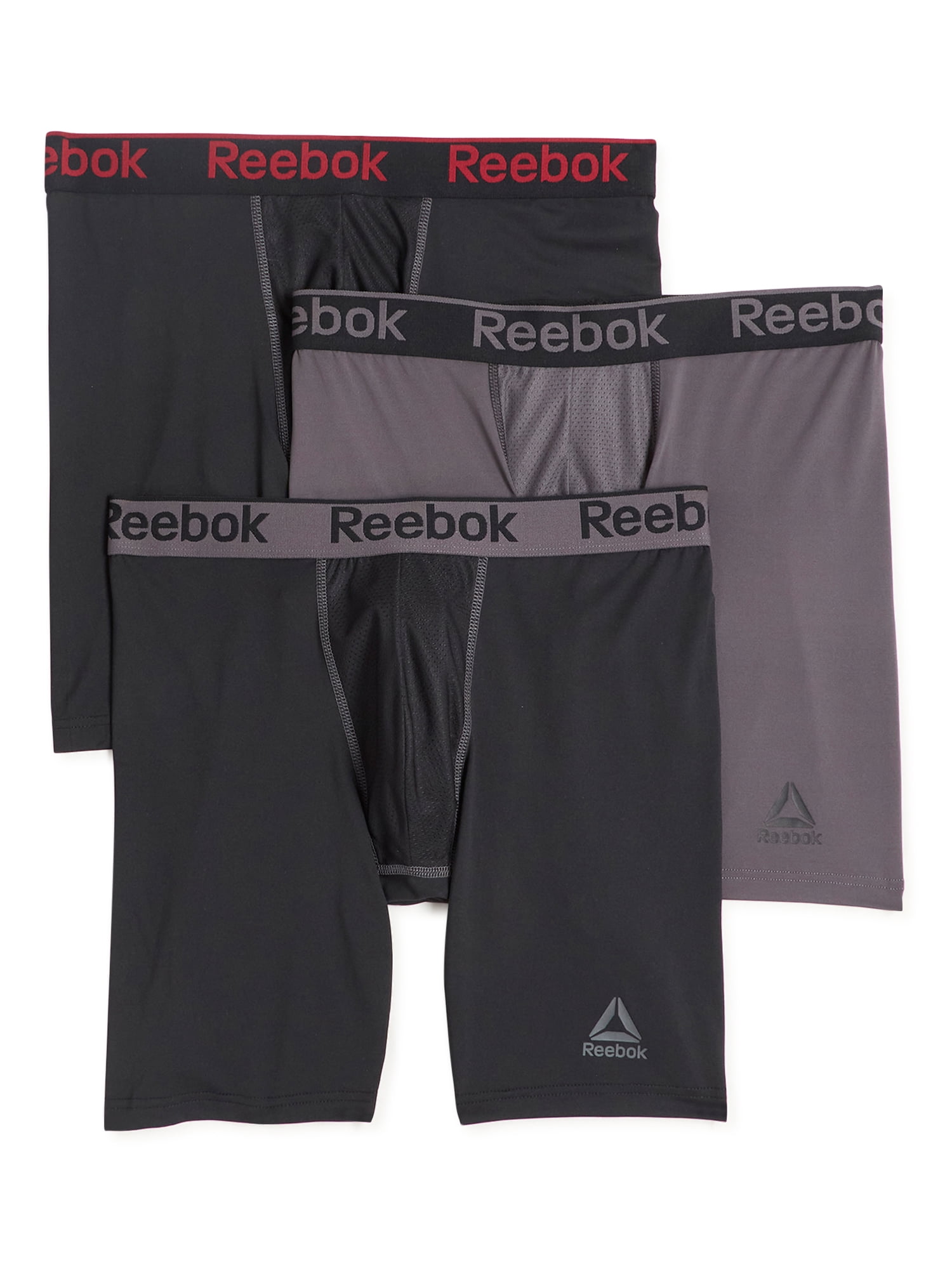 Reebok Men's Pro Series Performance Long Leg Boxer Brief, 7.5Inch, 3