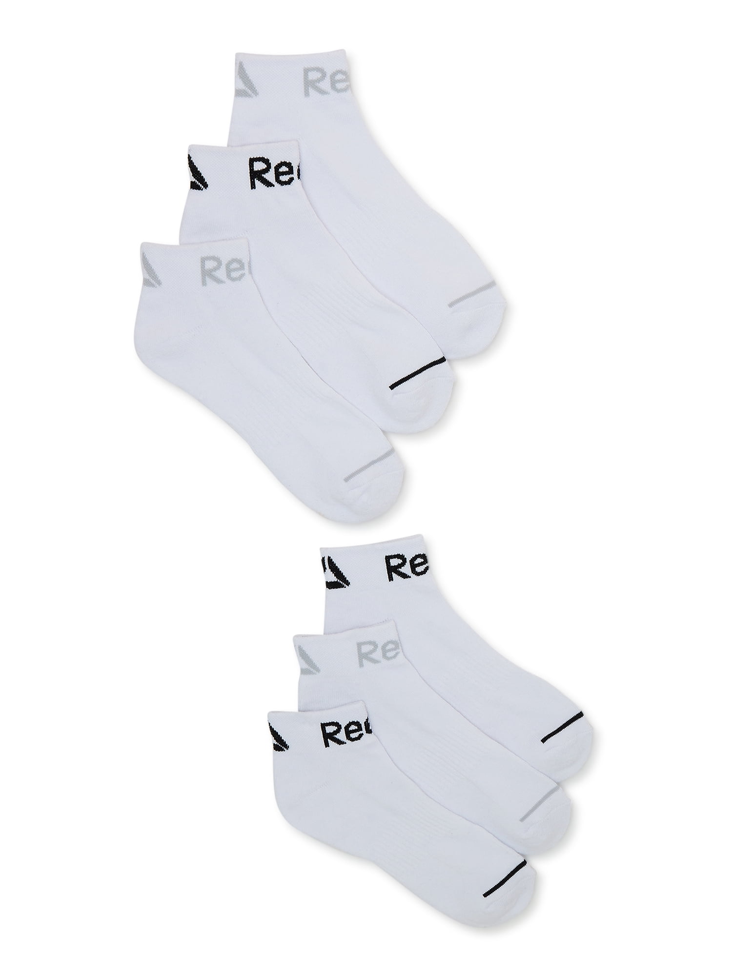 6-Pack Socks, Men\'s Series Reebok Quarter Pro