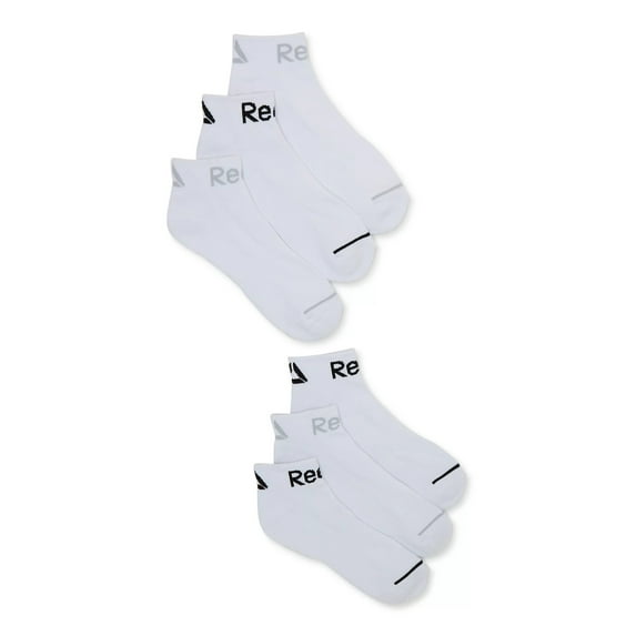 Reebok Men's Socks, Pro Series Quarter Socks, 6-Pack