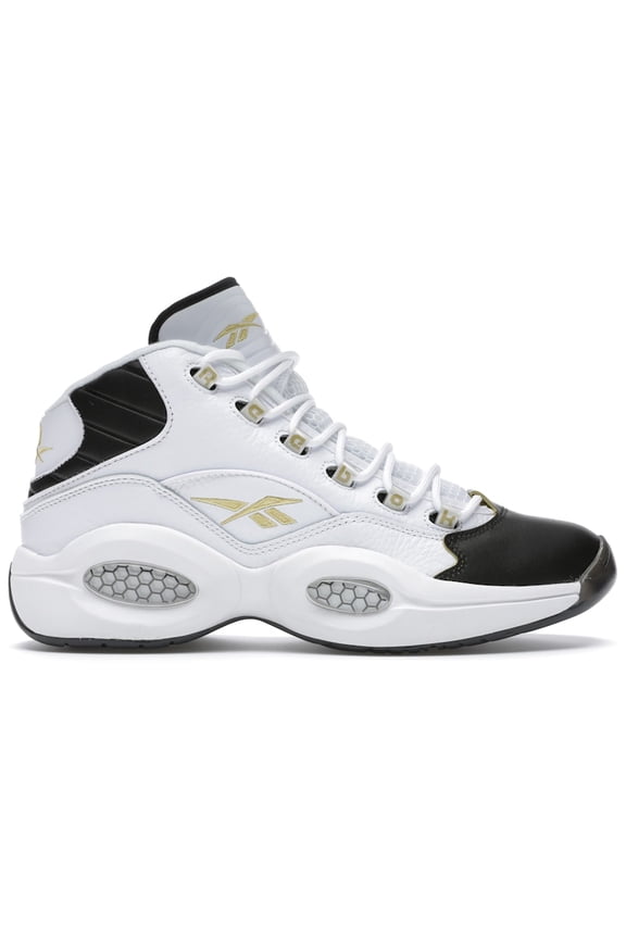 Men's Question Mid Black Toe Basketball Shoes, from StockX