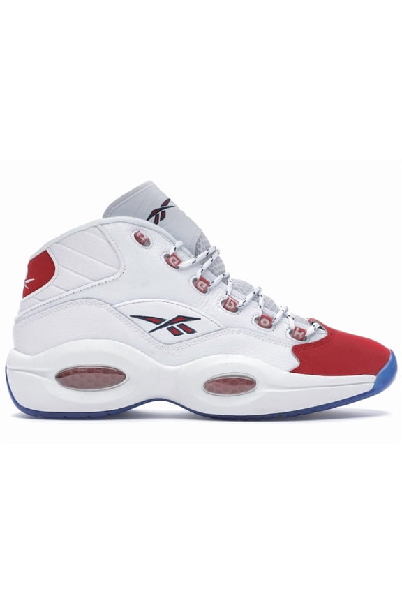 Men's Question Mid Red Toe 25th Anniversary Basketball Shoes, from StockX