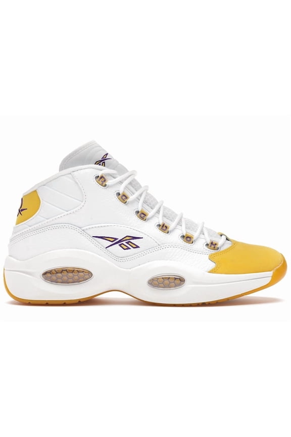 Men's Question Mid Yellow Toe Basketball Shoes, from StockX