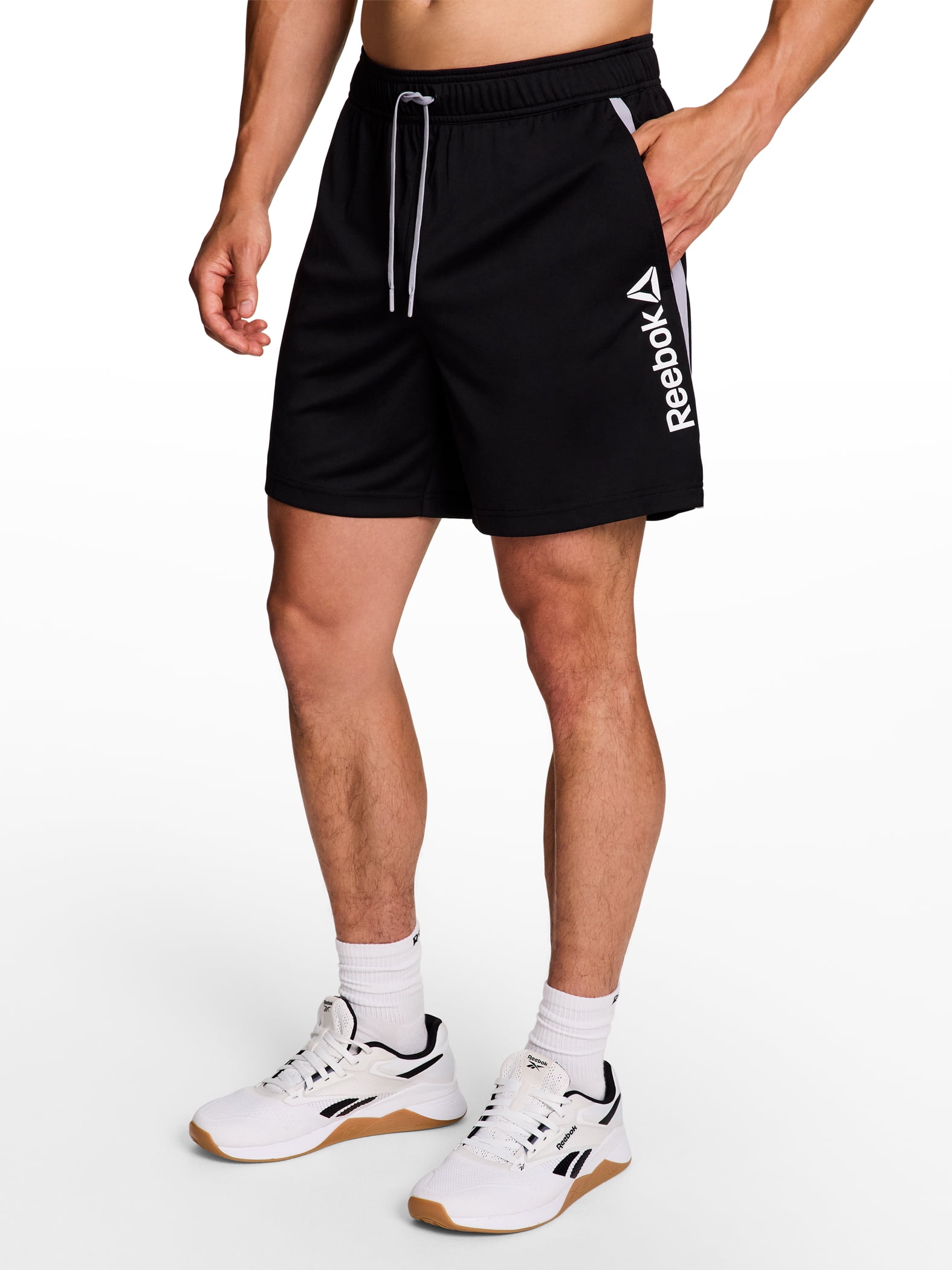 Men's Reebok Men's and Big Men's Champ Knit Performance Shorts, 6" Inseam, Sizes XS-3XL