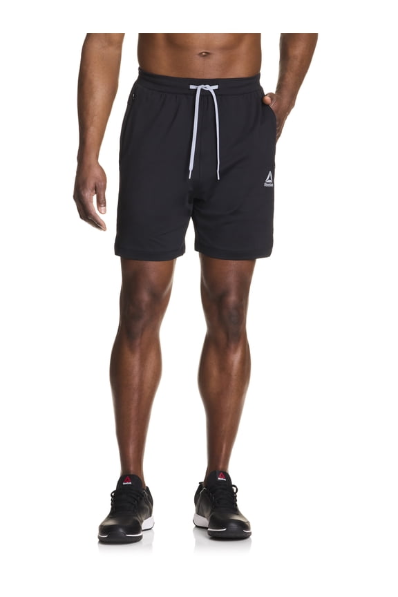 Men's Reebok Men's and Big Men's Turbo Knit Performance Shorts, 6" Inseam, Sizes XS-3XL