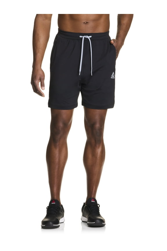Men's Reebok Men's and Big Men's Turbo Knit Performance Shorts, 6" Inseam, Sizes XS-3XL