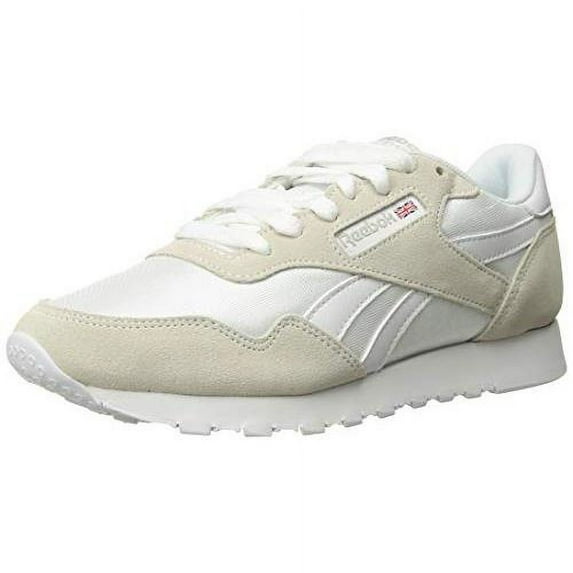 Reebok Men's Royal Nylon Classic Sneaker White/White/Steel - BD1552