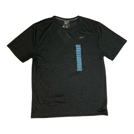 Reebok Men's SPEEDWICK Moisture Wicking Textured Active Tee (Black, XXL)
