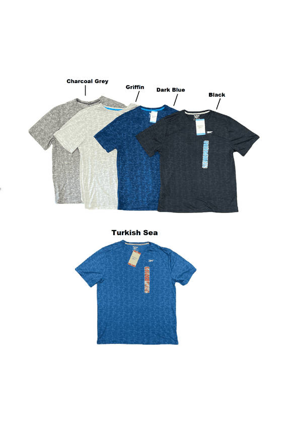 Men's Short Sleeve Athletic Stretch Speedwick Lightweight T-Shirt (Griffin, L)