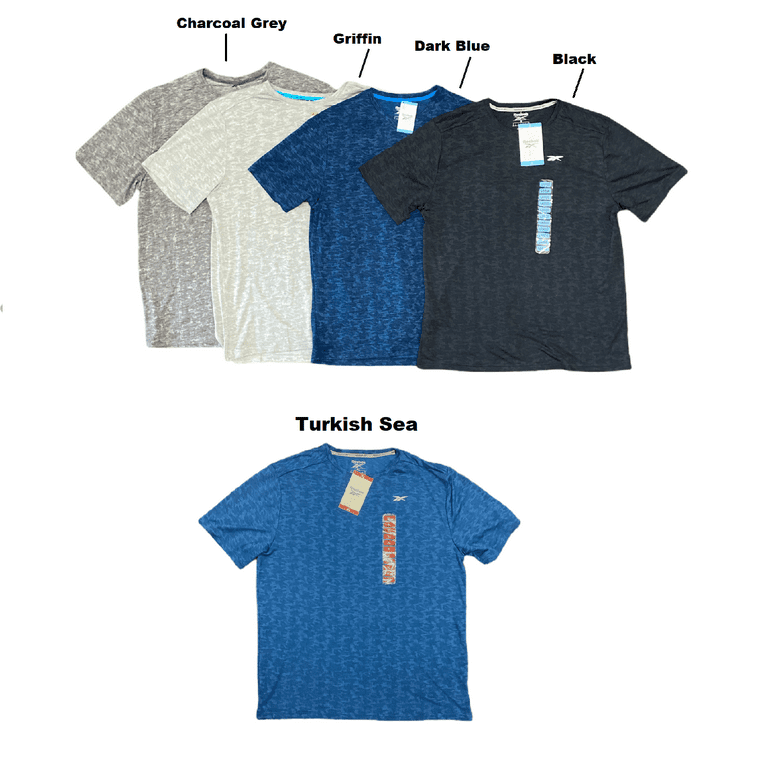 Reebok Men's Short Sleeve Athletic Stretch Speedwick Lightweight T