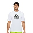 thumbnail image 1 of Reebok Men's Short Sleeve Logo Rash Guard with UPF 50+, Sizes S-XXL, 1 of 2