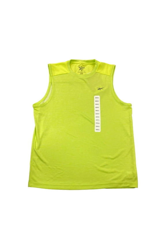 Men's Speedwick Sleeveless Mesh Active Tech Shirt (Acid Yellow, L)