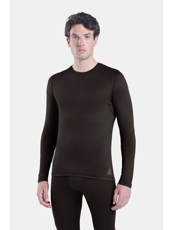 Men’s Sport Soft Plus Long Sleeve Base Layer Top, Stretch Performance Jersey with Moisture Wicking, 1 Pack, Sizes S - 2XL