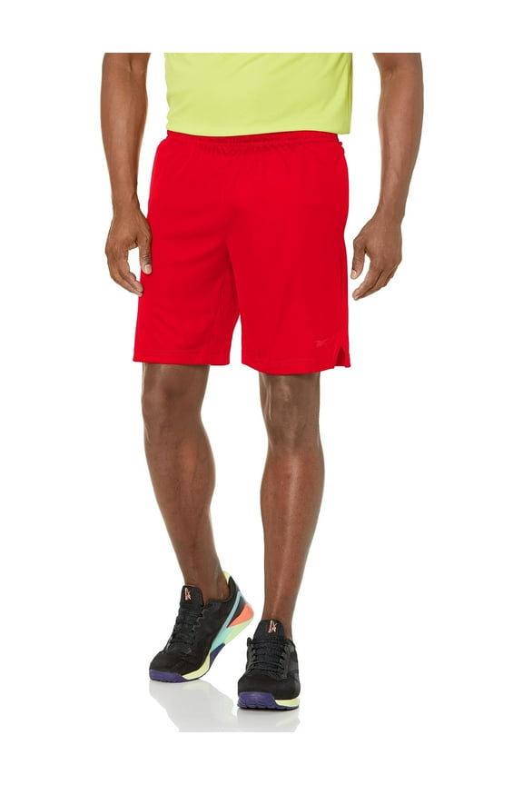 Men's Standard Training Knit Shorts, Vector Red, M