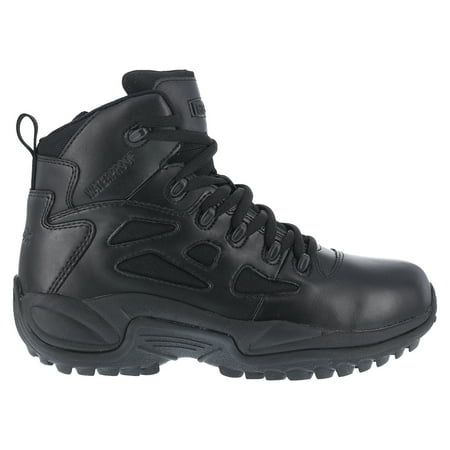 Reebok Men's Stealth 6" Lace-Up Water Resistant Side Zip Work Boot Black 9 D(M) US