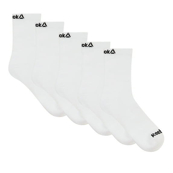 Reebok Men's Targeted Cushion Mid Crew Socks, 6-Pack