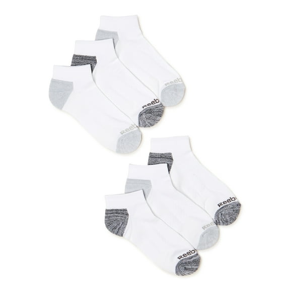 Reebok Men's Socks, Tech Comfort Ankle Socks, Stocking Stuffers, 6-Pack