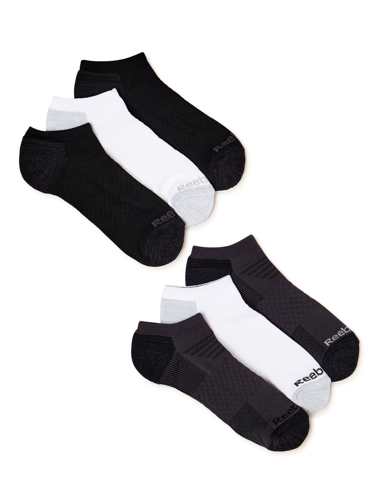 Reebok Men's Tech Comfort Low Cut Socks, 6-Pack