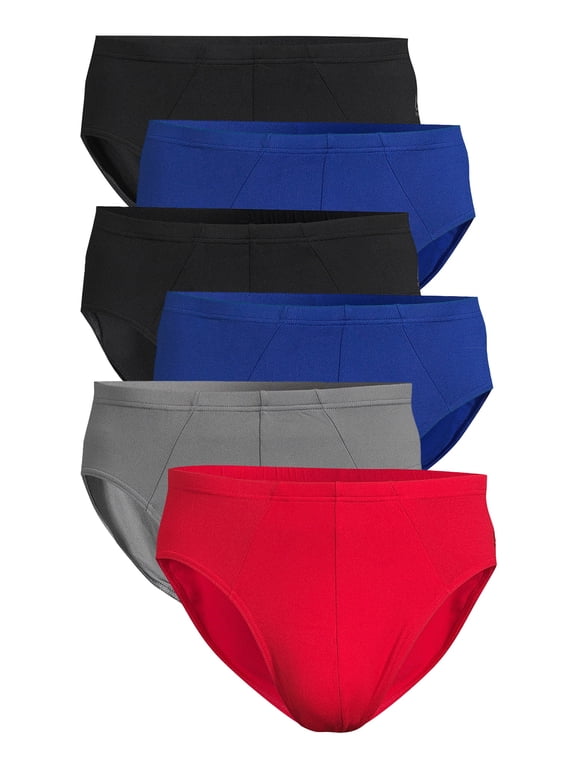 Men’s Underwear Tech Comfort Performance Low Rise Briefs, Underpants, 6-pack