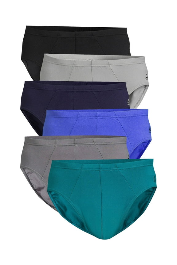 Men’s Underwear Tech Comfort Performance Low Rise Briefs Underwear, 6-Pack