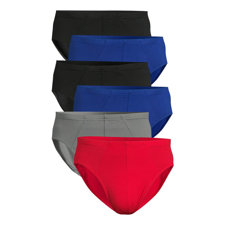 Reebok Men’s Tech Comfort Performance Low Rise Briefs Underwear, 6-Pack