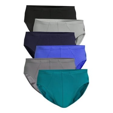 Reebok Men’s Tech Comfort Performance Low Rise Briefs Underwear, 6-Pack
