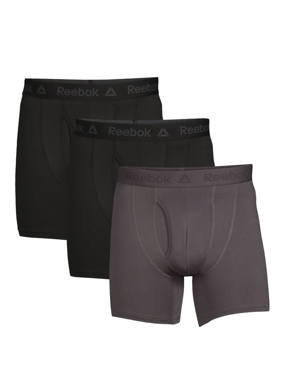 Men's Underwear Tech Comfort Sport Soft Boxer Brief, 3-Pack