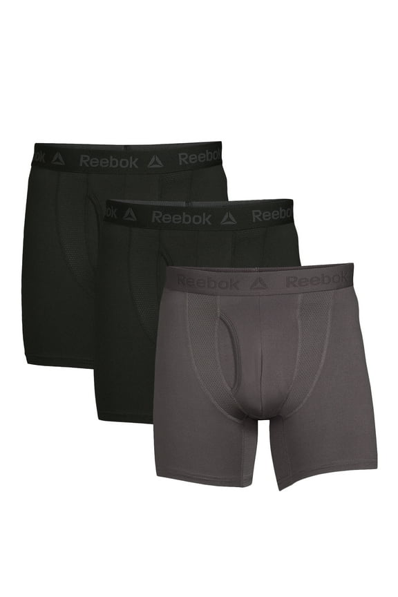 Men's Underwear Tech Comfort Sport Soft Boxer Brief, 3-Pack