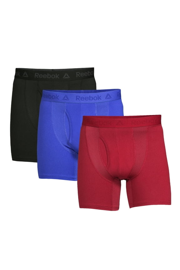 Men's Underwear Tech Comfort Sport Soft Boxer Brief, 3-Pack