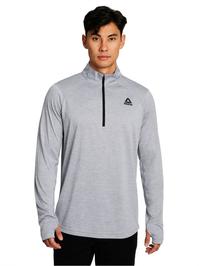Reebok Men's and Big Men's Trail Quarter-Zip Active Pullover Shirt