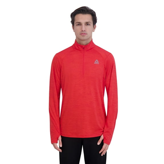 Reebok Men's and Big Men's Trail Quarter-Zip Active Pullover Shirt, Sizes XS-5XL