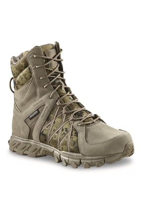 Men's Trailgrip 8" Side-zip Waterproof Tactical Boots, Digital Camo Sage Digital Camo 12 2E (Wide)