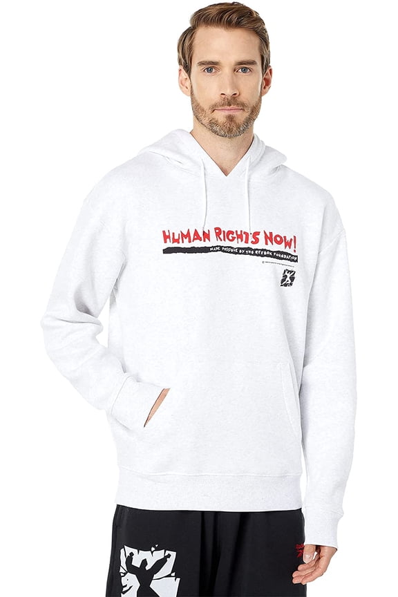 Men's Training Essentials Graphic Sweatshirt Human Rights Now White Large
