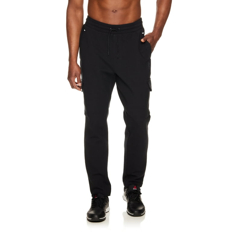 NEW Reebok Mens Core Knit Loungewear Joggers Pants Black Size XL NWT Cotton  Poly