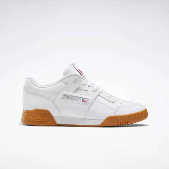 Reebok Men's Workout Plus Shoes, White/Carbon/Classic Red/Reebok Royal, 7.5