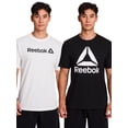 thumbnail image 1 of Reebok Men's and Big Men's 2-Pack Graphic T-Shirts, up to Sizes 5XL, 1 of 12