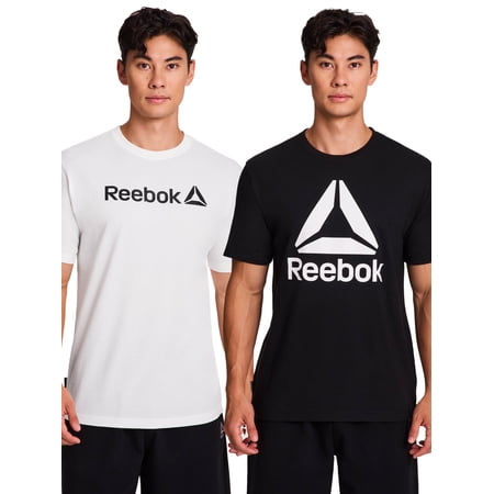 Reebok Men's and Big Men's 2 Pack Tee Set, up to Sizes 5XL